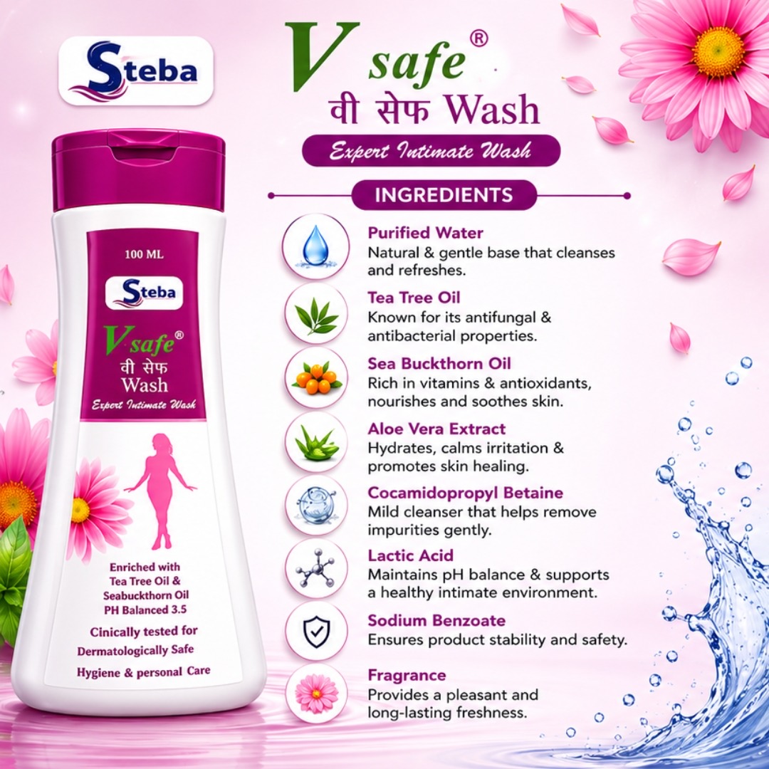 V Safe Wash key ingredients breakdown